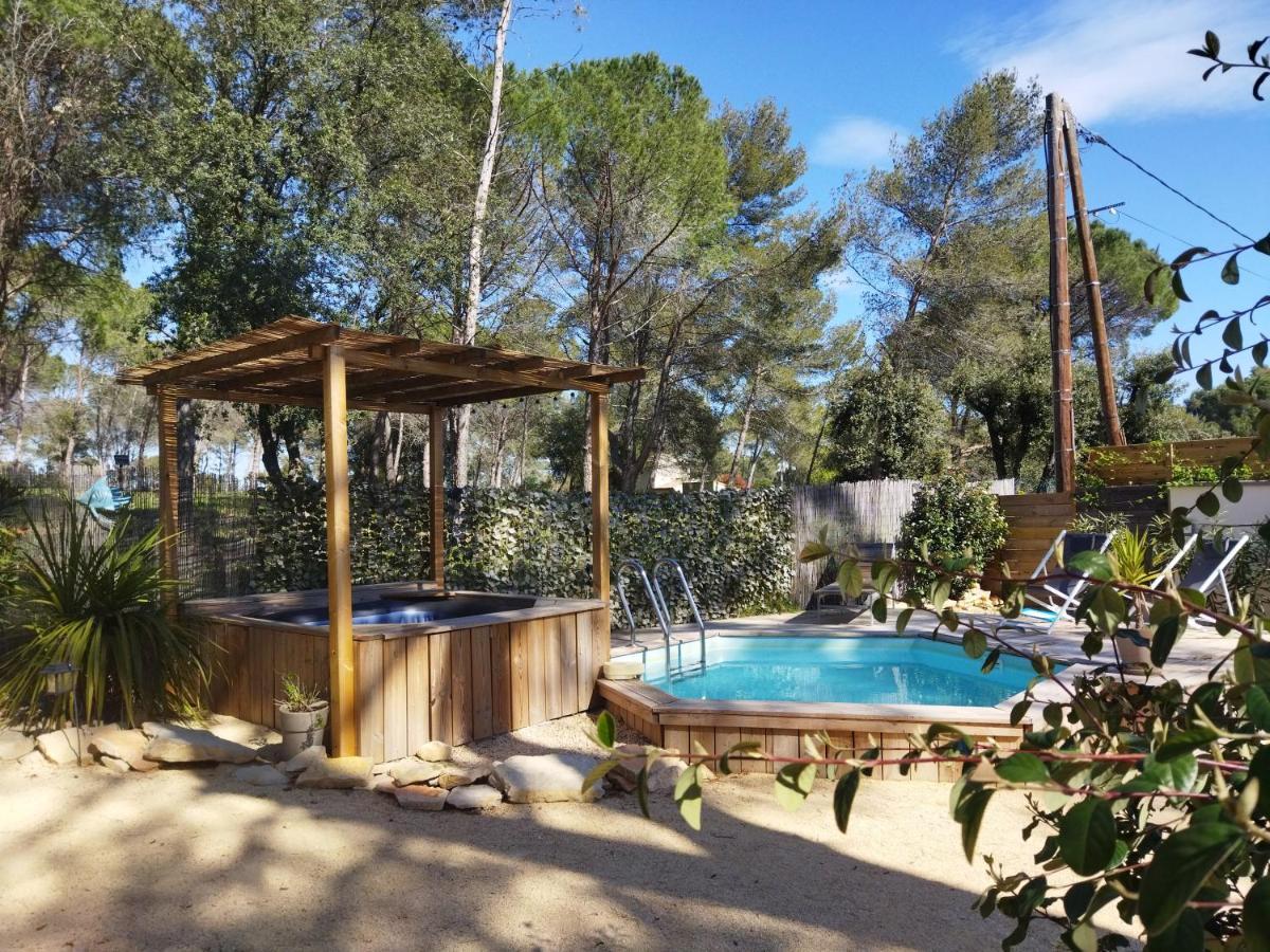 Maison 5 Personnes En Garrigue - Piscine-Spa Prive Langlade Zewnętrze zdjęcie