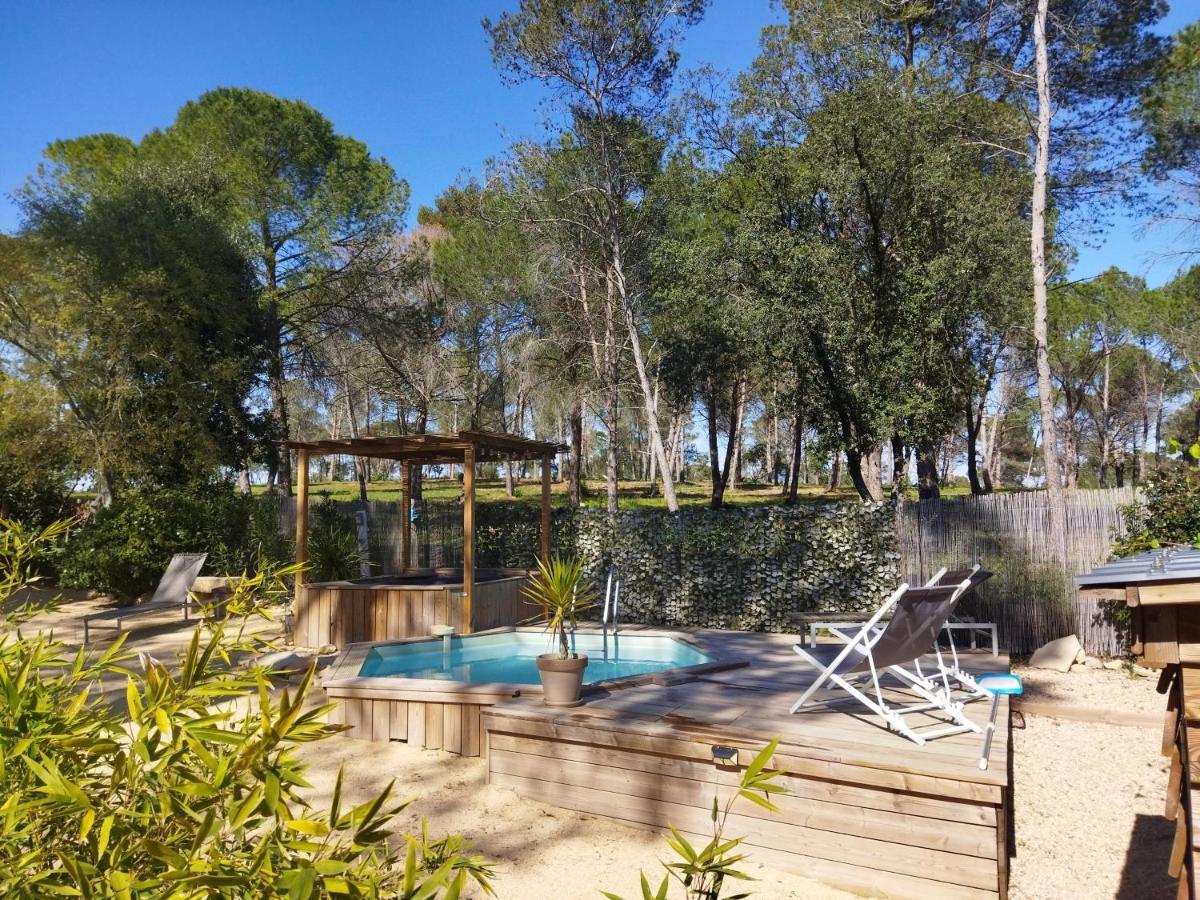Maison 5 Personnes En Garrigue - Piscine-Spa Prive Langlade Zewnętrze zdjęcie
